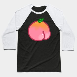Funny Peach Butt Fruit Baseball T-Shirt